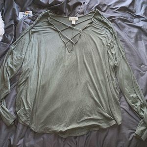 Forever 21 Long Sleeve Top (3X)